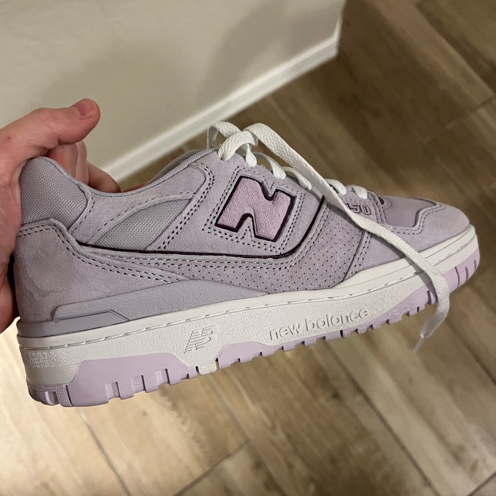 New Balance Lilac And White Womens Sneakers